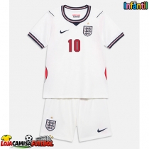 Camisa de Futebol Inglaterra Jude Bellingham #10 Equipamento Principal Infantil Mundo 2026 Manga Curta (+ Calças curtas)